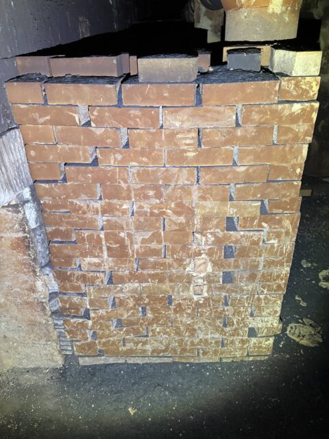 加熱炉仕切り壁・解体施工